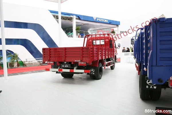 Beijing Qilong 103 hp 4X2(6 roues) 4.25m Single Row Flatbed Light Truck Carrosserie (3) | 86Trucks