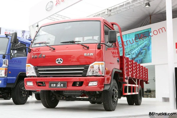 Beijing Qilong 103 hp 4X2(6 roues) 4.25m Single Row Flatbed Light Truck Extérieur (3) | 86Trucks
