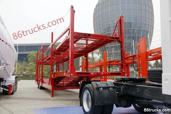 Dongfeng Liuqi Chenglong T5 heavy truck 270hp 4X2(6 wheels) vehicle transport long-nose tractor truck Body (3) | 86Trucks