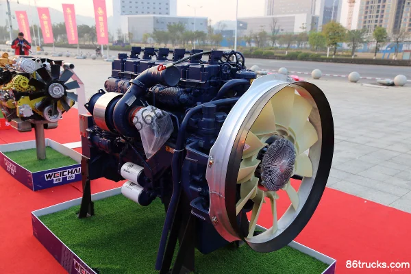 Weichai WP13NG430E52 430 hp 13L China V Natural Gas Engine Exterior (2) | 86Trucks