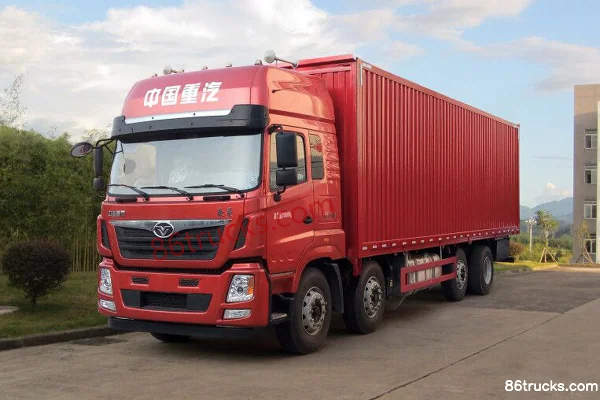Sinotruk HOWO MANH5 heavy truck 340 hp 8X2(10 wheels) 9.6m van cargo truck Exterior (2) | 86Trucks