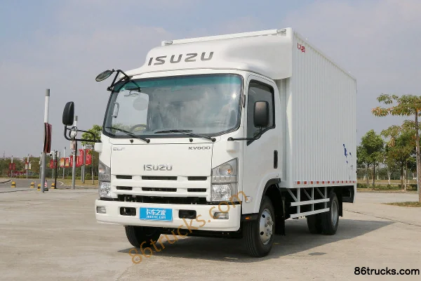 Qingling Isuzu KV600 130hp 4X2(6 wheels) 4.17m Single Row Van Light Truck Exterior (3) | 86Trucks