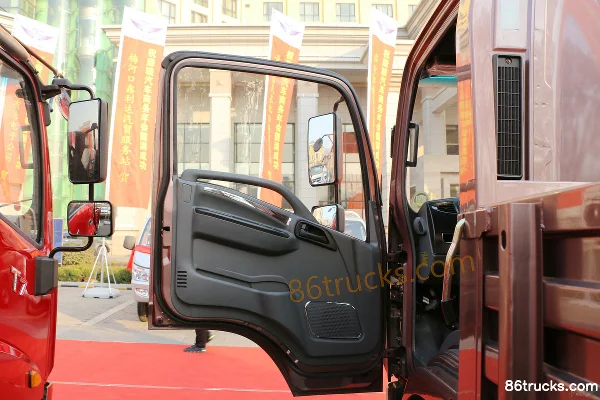 Tangjun Ouling K7 Series 170hp 4X2(6 wheels) 4.1m Single Row Flatbed Cargo Truck (China VI) Cab (1) | 86Trucks