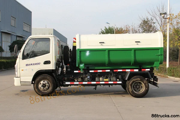 Kama K8 Fuyunlai 95 hp 4X2(6 wheels) Cable-Replaceable Garbage Truck Exterior (2) | 86Trucks