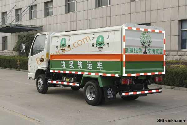 Kama K6 Fulai Ka 102hp 4X2(6 wheels) Self-loading Garbage Truck Exterior (3) | 86Trucks