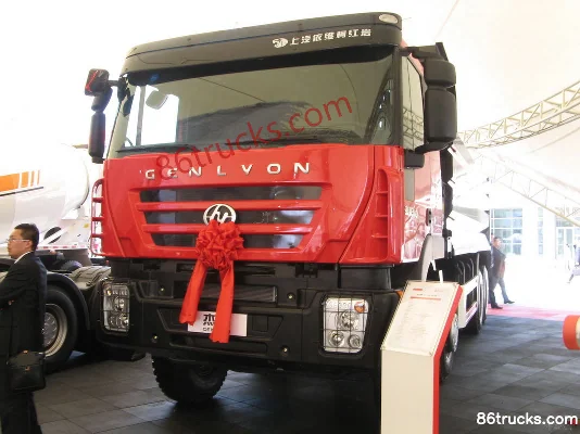 Hongyan Genlyon 340 hp 8X4(12 wheels) 8.2m Dump Truck Exterior (2) | 86Trucks