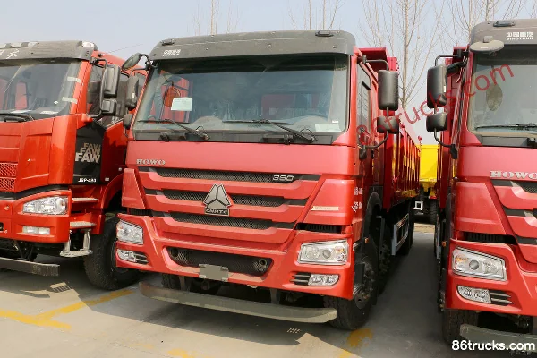 Sinotruk HOWO camion lourd 380 ch 8X4(12 roues) camion benne 8,5 m Extérieur (3) | 86Trucks