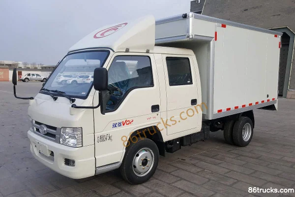 Foton Times Yuling VQ2 1.5L 114hp 4X2(6 wheels) Gasoline/CNG 3.05m double-row van mini truck (dual rear tires) Exterior (3) | 86Trucks