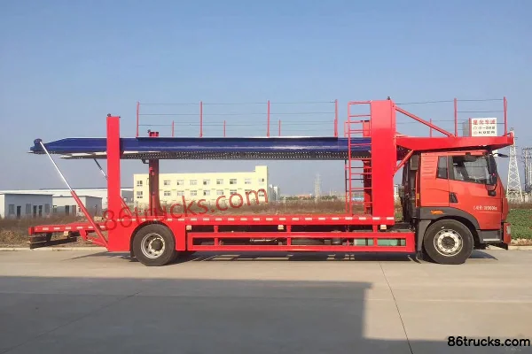 FAW Jiefang Qingdao HanV 320hp 4X2(6 wheels) Center Axle Vehicle Transport Truck (Chengliwei Brand) Exterior (3) | 86Trucks