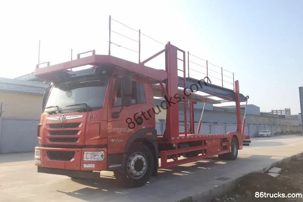 FAW Jiefang Qingdao HanV 320hp 4X2(6 wheels) Center Axle Vehicle Transport Truck (Chengliwei Brand) Exterior (2) | 86Trucks