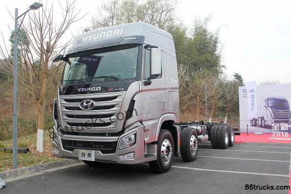 Hyundai Commercial Vehicle XCIENT Heavy Truck Lightweight 440hp 8X4(12 wheels) Cargo Truck Chassis Exterior (2) | 86Trucks
