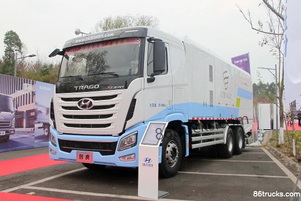 Hyundai Commercial Vehicle XCIENT 410hp 6X4(10 wheels) Road Pollution Cleaning Truck (Haishan Jufeng Brand) Exterior (3) | 86Trucks