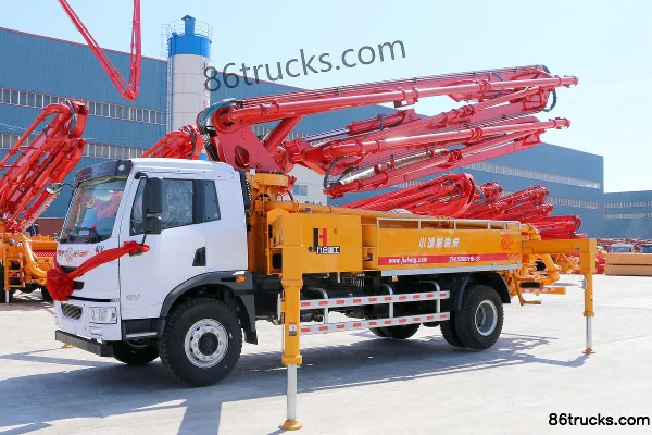 FAW Jiefang Qingdao Long V 220 ch 4X2(6 roues) camion pompe à béton (marque Hailongjite) Extérieur (3) | 86Trucks