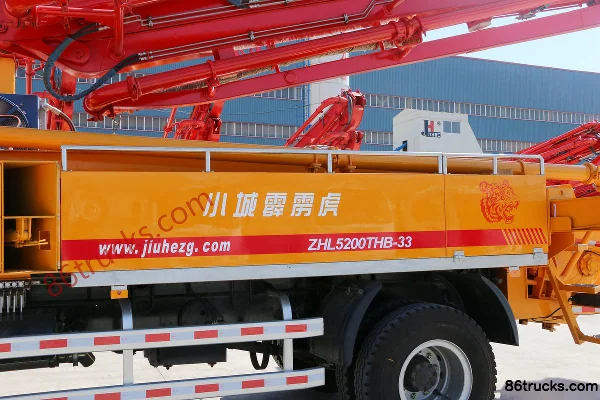 FAW Jiefang Qingdao Long V 220 ch 4X2(6 roues) camion pompe à béton (marque Hailongjite) Carrosserie (3) | 86Trucks