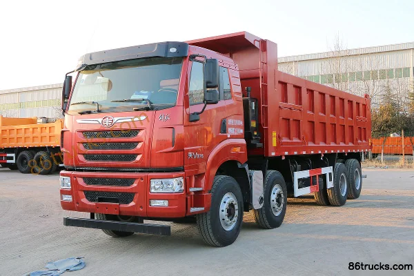 FAW Jiefang Qingdao TianV Heavy Truck 375 hp 8X4(12 wheels) 7.6m Dump Truck Exterior (3) | 86Trucks