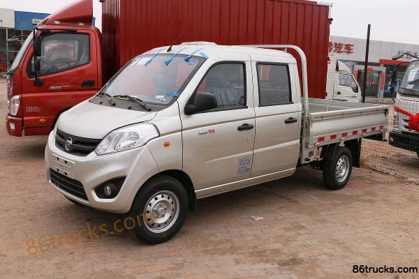 Foton Xiangling V1 1.5L 112 ch 4X2(6 roues) Gasoline 2.3m Double Row Flatbed Mini Truck Extérieur (3) | 86Trucks