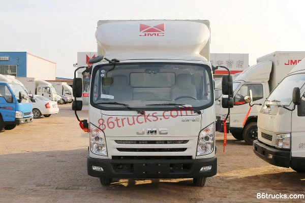 JMC Kaiyun Upgraded Medium Body 122hp 4X2(6 wheels) 4.08m Single Row Van Light Truck (Hydraulic Brake) Exterior (2) | 86Trucks