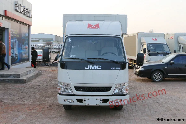 JMC Shunda Narrow Body Luxury Edition 116 hp 4X2(6 wheels) 3.32m Double Row Box Van Light Truck Exterior (2) | 86Trucks