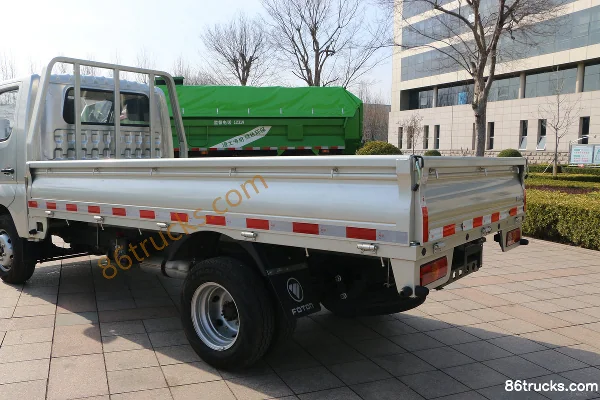 Foton Xiangling M2 1.5L 112hp 4X2(6 wheels) Gasoline 3.3m Single Row Flatbed Micro Truck Body (3) | 86Trucks