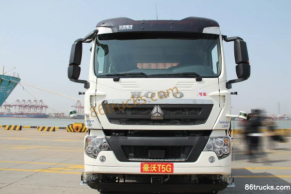Sinotruk HOWO T5G Heavy Truck 25T 6X4(10 wheels) Electric Tractor Truck 374.65kWh Exterior (3) | 86Trucks