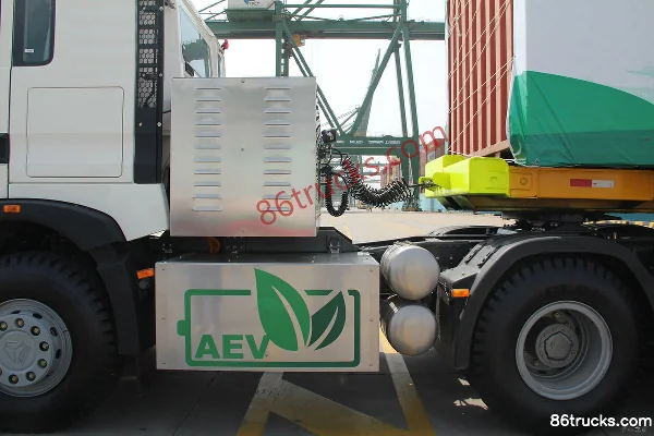 Sinotruk HOWO T5G Heavy Truck 25T 6X4(10 wheels) Electric Tractor Truck 374.65kWh Chassis (3) | 86Trucks