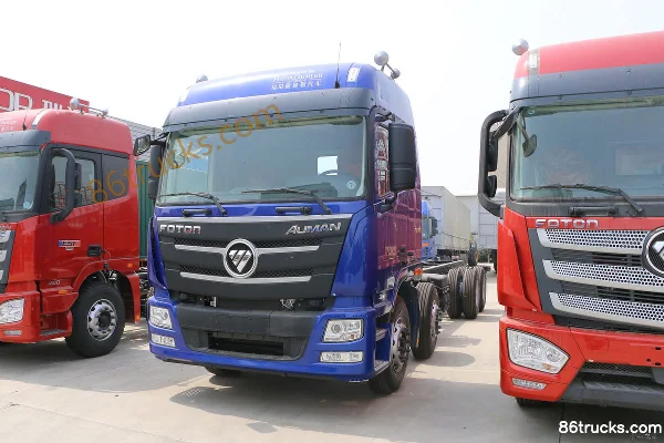 Foton Auman GTL 6 Series Heavy Truck Super Power Edition Mountain Type 350hp 8X4(12 wheels) 9.5m Flatbed Cargo Truck Exterior (2) | 86Trucks