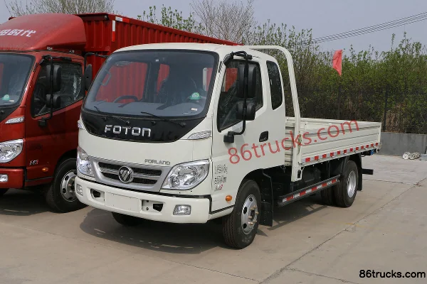 Foton Times Leading 3 115hp 4X2(6 wheels) 3.8m Semi-row Flatbed Light Truck (6-speed) Exterior (3) | 86Trucks