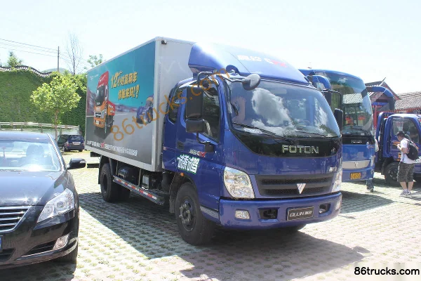 Foton Aoling CTX 154 ch 4X2(6 roues) camion porteur fourgon 4,8 m cabine avec couchette Extérieur (2) | 86Trucks