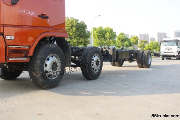 Union Truck E270 Heavy Truck 270hp 6X2(8 wheels) 9.6m Flatbed Cargo Truck Chassis (2) | 86Trucks