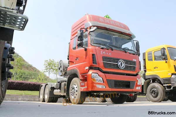Dongfeng Commercial Vehicle Tianlong poids lourd version allégée 420 ch 6X4(10 roues) tracteur routier pour matières dangereuses Extérieur (