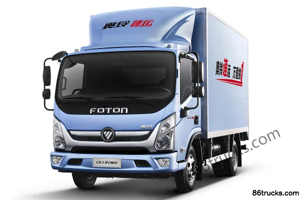 Foton Aoling Suyun 131 ch 4X2(6 roues) 4.14 m camion porteur fourgon à cabine simple Extérieur (3) | 86Trucks