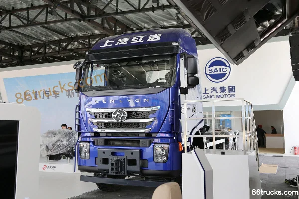 SAIC Hongyan Genlyon C500e heavy truck 560ch 6X6(10 roues) AMT automatic tractor truck Extérieur (3) | 86Trucks