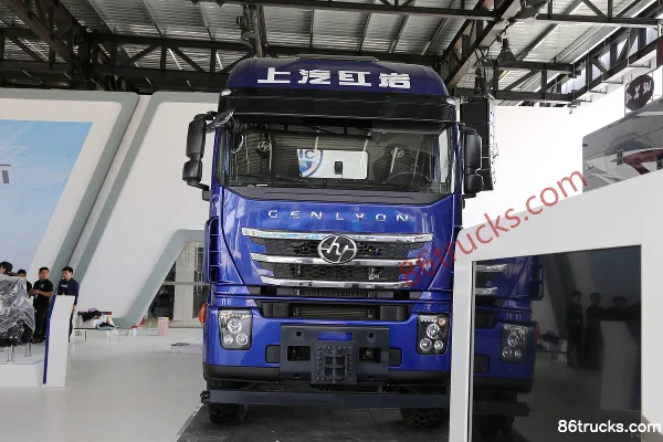 SAIC Hongyan Genlyon C500e heavy truck 560ch 6X6(10 roues) AMT automatic tractor truck Extérieur (2) | 86Trucks