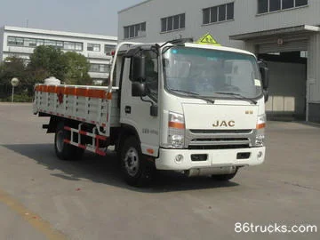 JAC Shuailing H 130 hp 4X2(6 wheels) 4.1m Single Row Gas Cylinder Transport Truck Exterior