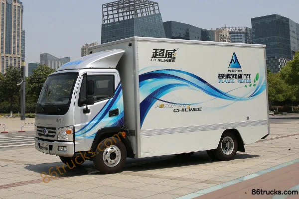 Pulant Dingfeng Luxury Edition 4.5T 4.22m Single Row Pure Electric Van Light Truck 93.3kWh 4X2(6 wheels) Exterior (3) | 86Trucks