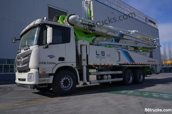 Foton Loxa L9 400 ch 6X4(10 roues) Camion pompe à béton 50 m (châssis Auman GTL) Extérieur (3) | 86Trucks