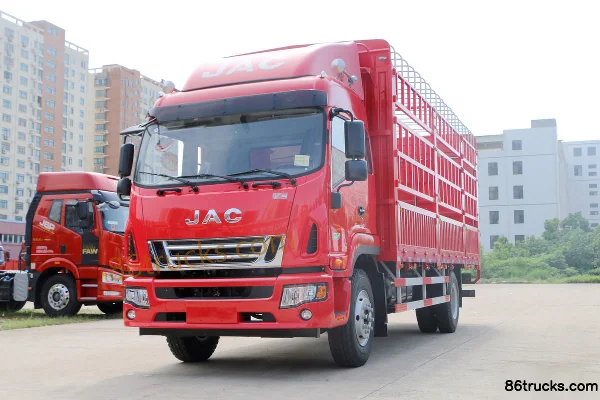 JAC Junling V9L 180hp 4X2(6 wheels) 6.78m cage cargo truck Exterior (3) | 86Trucks