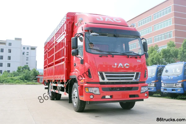 JAC Junling V9L 180hp 4X2(6 wheels) 6.78m cage cargo truck Exterior