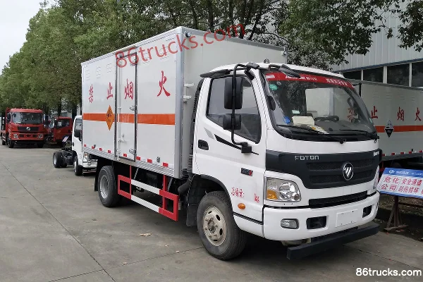 Foton Aumark 3 series 154 hp 4X2(6 wheels) 4.05 m explosive transport truck (Chengliwei brand) Exterior