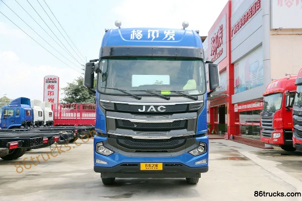JAC Gallop A5X Heavy Truck 270 hp 6X2(8 wheels) 8.5m Flatbed Cargo Truck Chassis (Ratio 3.727) Exterior (2) | 86Trucks