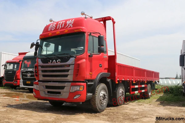 JAC Gallop K3X Heavy Truck Standard Load 240hp 6X2(8 wheels) 7.8m Flatbed Cargo Truck Exterior (3) | 86Trucks