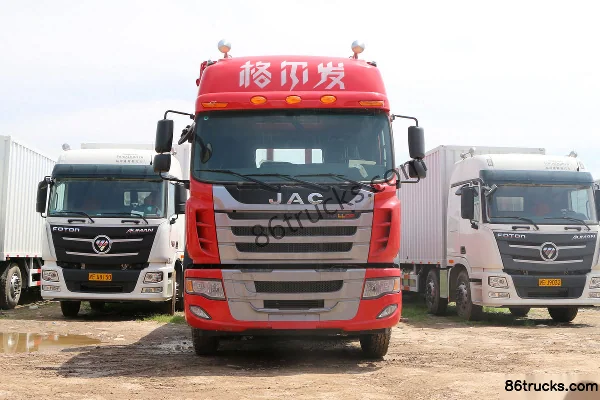 JAC Gallop K3X Heavy Truck Standard Load 240hp 6X2(8 wheels) 7.8m Flatbed Cargo Truck Exterior (2) | 86Trucks