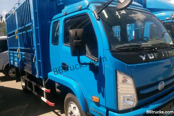Yuejin Shangjun X300-33 125hp 4X2(6 wheels) 3.74m semi-row stake truck Exterior (2) | 86Trucks