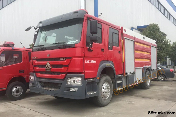 Sinotruk HOWO 280 ch 4X2(6 roues) camion citerne d'eau pour pompiers (marque Chengliwei) Extérieur (2) | 86Trucks