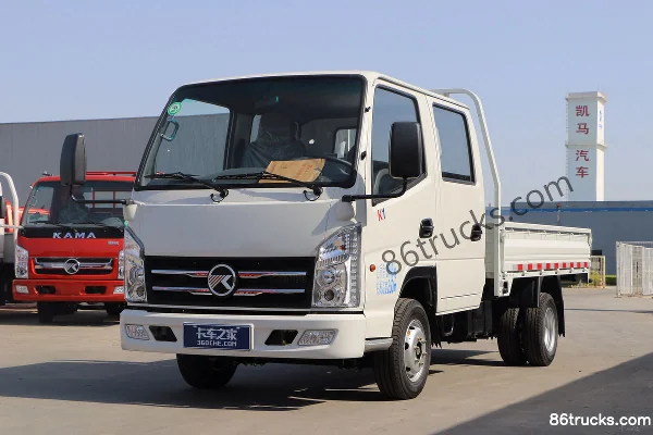 Kama K1 1.6L 122hp 4X2(6 wheels) Gasoline 3.1m Double Row Flatbed Truck (China VI) Exterior (3) | 86Trucks