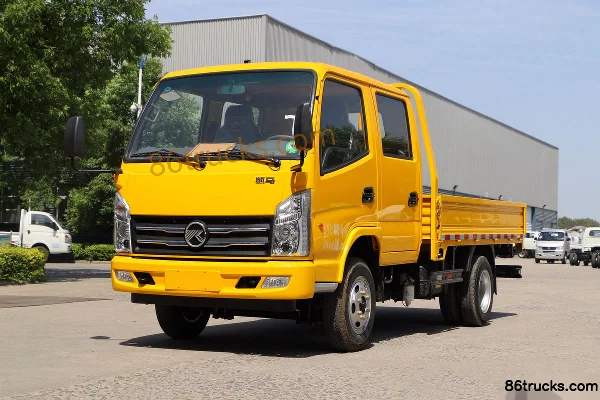 Kama K6 Fulai Card 102hp 4X2(6 wheels) 3.2m Double Row Flatbed Light Truck Exterior (3) | 86Trucks