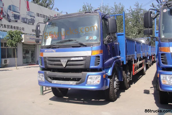 Foton Auman CTX 5 Series Heavy Truck 185 hp 6X2(8 wheels) 8.6m Flatbed Cargo Truck Exterior (2) | 86Trucks