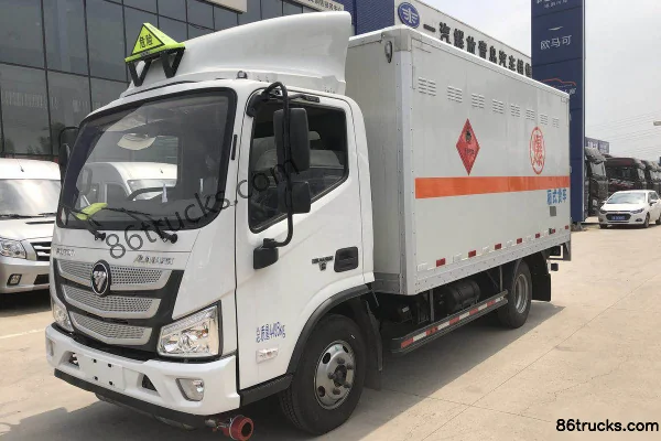 Foton Aumark S3 131 ch 4X2(6 roues) camion citerne de transport de gaz à benne fermée 4,165 m, cabine simple Extérieur (3) | 86Trucks