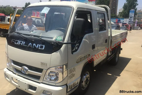 Foton Ruiwo E3 82hp 4X2(6 wheels) 2.71m double-row flatbed light truck Exterior (3) | 86Trucks