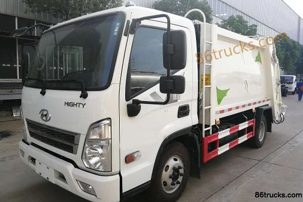 Hyundai Commercial Vehicle (ex-Sichuan Hyundai) Shengtu H5 141 ch 4X2(6 roues) camion benne à ordures compacteur (marque Zhuanwei) Extérieur